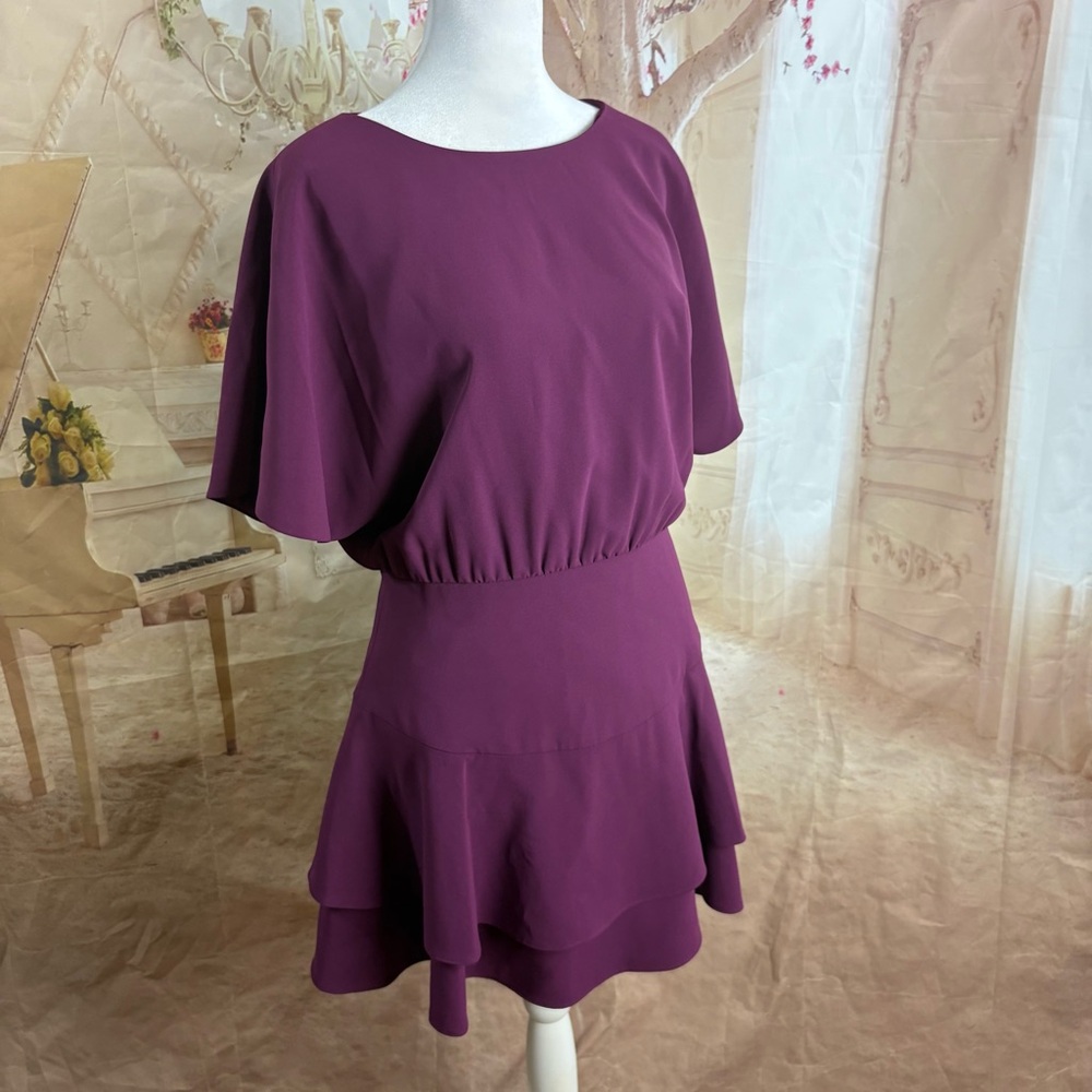 NEW Alice + Olivia Palmira Tie-Back Tiered Dress - Picture 5 of 12